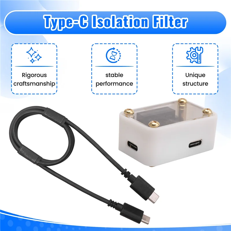 

A99E-Type-C Filter 480M Rate 1500V Voltage Isolation For Digital Broadcast Decoding Amplifier Sound Card Typec