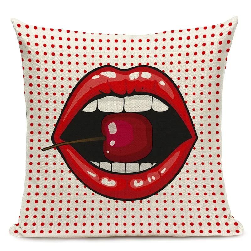 Poszewka na poduszkę American Anime Pop Art Printing Home Sofa Decor Poszewka na poduszkę Fotelik samochodowy Dekoracyjna poszewka na poduszkę Capa