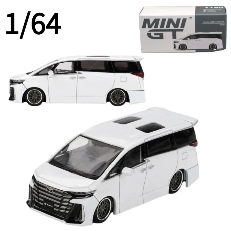 MINIGT Diecast 1:64 Scale #1180 Toyota Vellfire Car Model Alloy Toyota Play Vehicles Collectible Model Cars Toys for Boys Gift