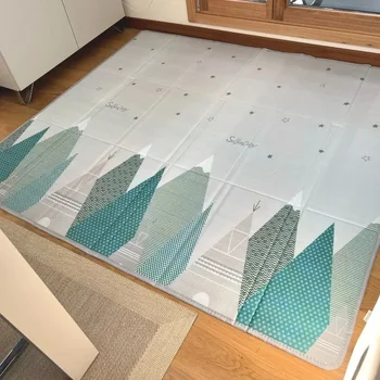 Dubbelzijdig opvouwbaar kindertapijt Cartoon babyspeelmatten Educatief babyactiviteittapijt Waterdicht en gemakkelijk op te bergen geschenken