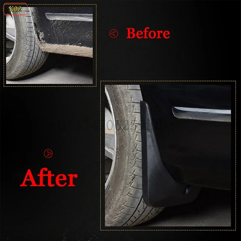 LK ABS Mud Flaps Splash Guard For JETOUR T1 2025‑2027 Car Replacement Accessories