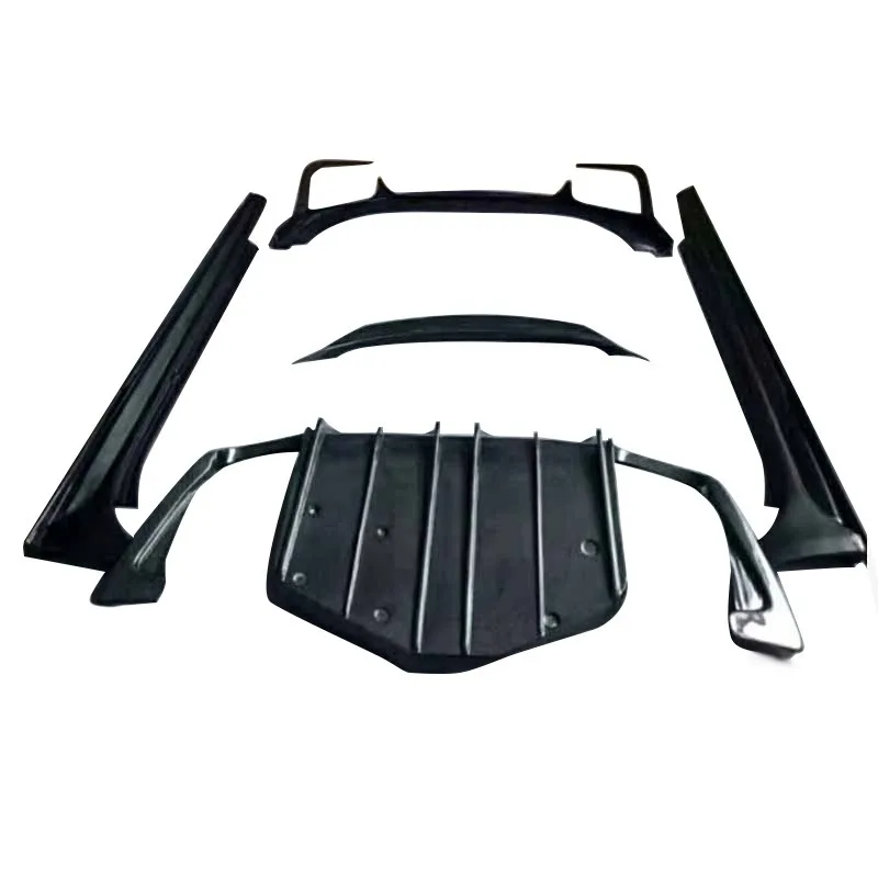 

Carbon fiber front lip and front shovel for car modification Small surrounding rear lip side skirt tail