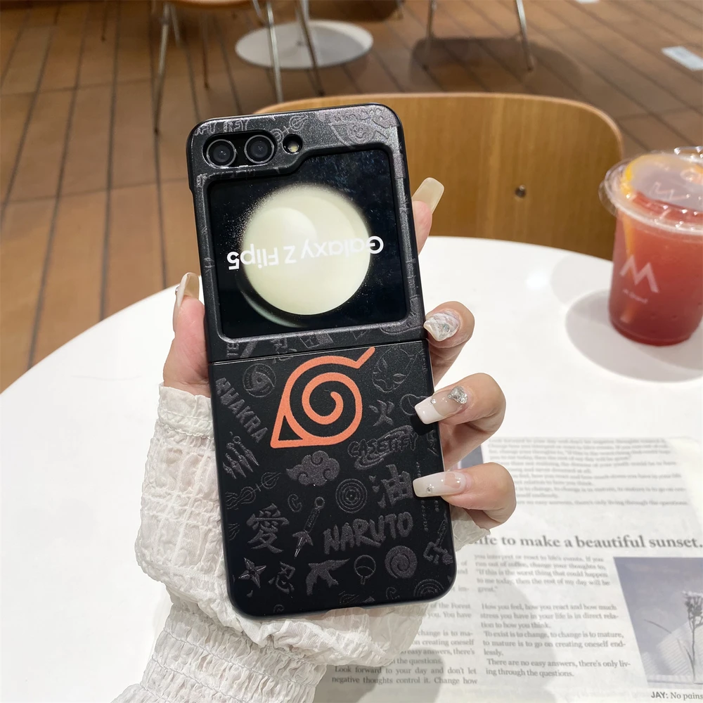 Japan Anime N-NARUTOS Uzumaki Itachi Phone Case For Samsung Galaxy Z Flip 7 6 5 Case Soft TPU Back Cover For Z Flip 3 4