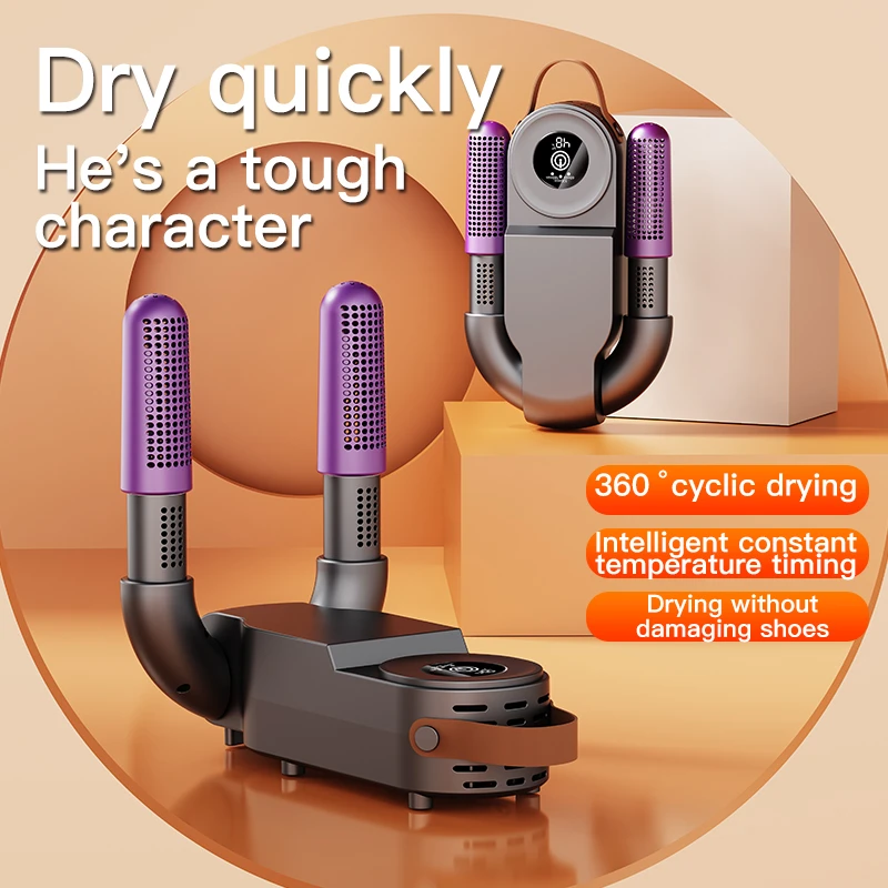 Intelligent Shoe Dryer With Dual Use Of Dry Wet Deodorization Timed Design Foldable And Quick Drying Shoe Dryer