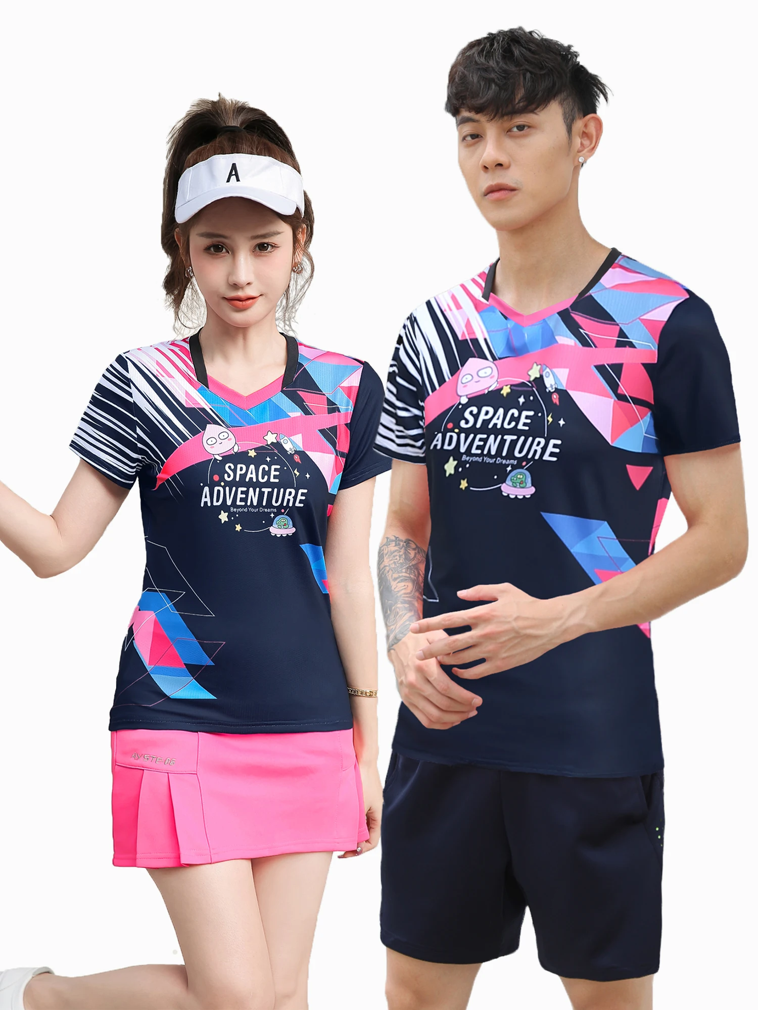 Badminton Training Shirts Women Gym Breathable Light Table Tennis Short Sleeve Golf Sportswear Ping Pong Men Jerseys Clothes