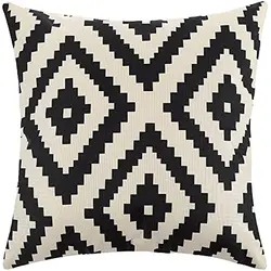 Cushion Cover 45X45cm, Modern Cushion Cover Pillowcase Decorative Sofa Car Bed Chair Geometric Linen