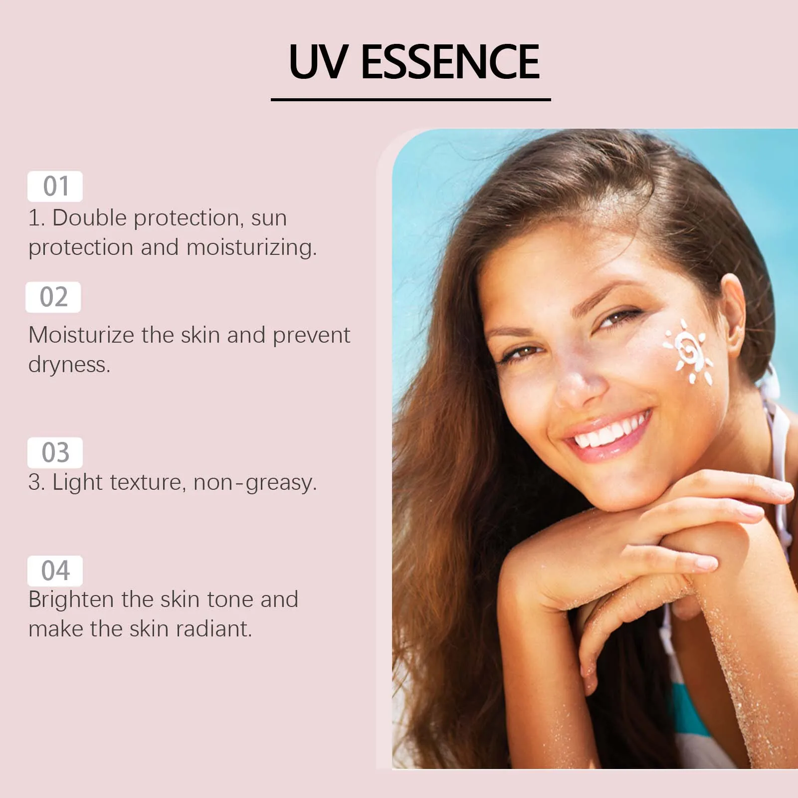 Moisturizing Protective Cream For Body Outdoor Protection UV Waterproof Lightweight Texture Brightening Skin Sun Screen Cream
