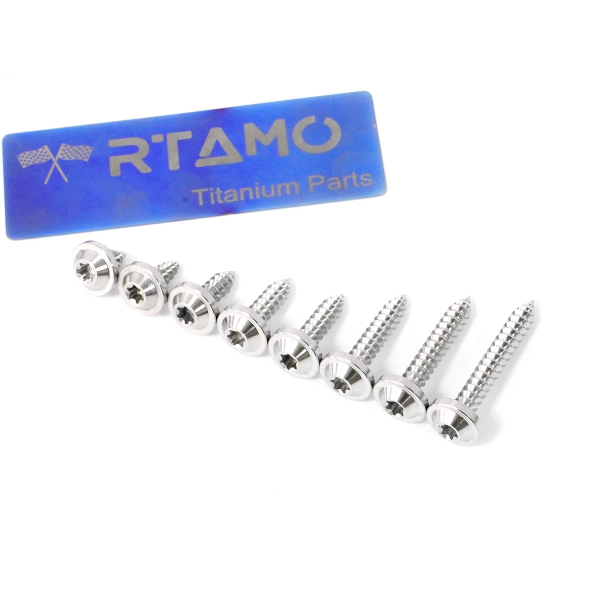 Bullone in titanio RTAMO M5X10-35 Viti autofilettanti a testa Torx UFO per auto da bicicletta moto, fissaggio CNC (1 pezzo)