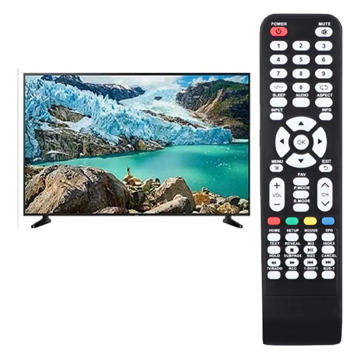 Remote Control Universal AA87C untuk TV Pintar TV HDTV LED LCD - untuk Berbagai Model