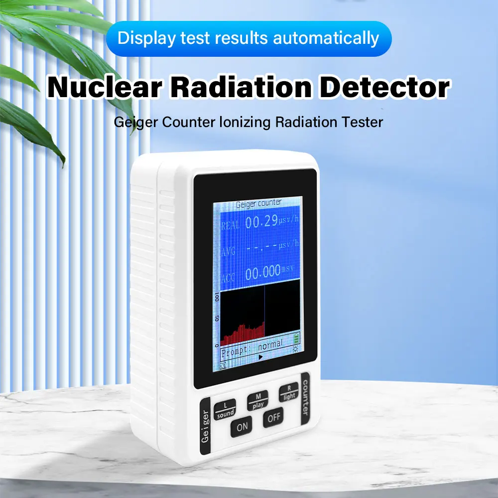 XR-1 Nuclear Radiation Detector with Color Display - Professional Geiger Counter for Beta Gamma X-ray Personal Dosimeter