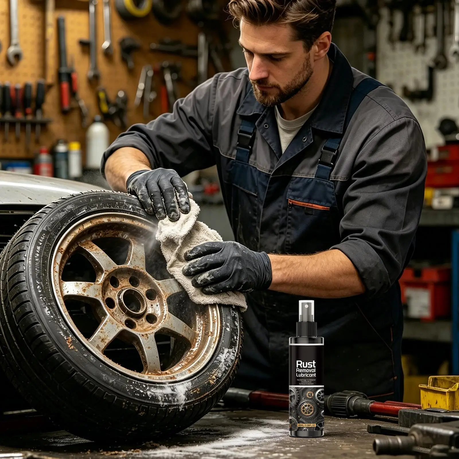 Automotive Rust Remover, Car Rust-penetrating Oil, Powerful Rust-preventing Bolts Release Agent, Waterproof Anti-seize Lubricant