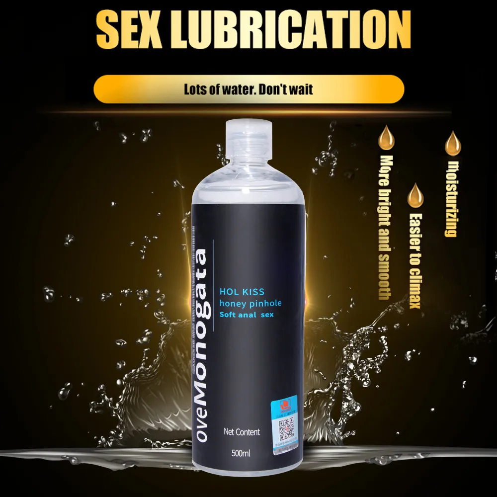 Lubricante Anal para sexo, productos sexuales, lubricación a base de agua, pene Gay, herramientas para parejas sexuales, 200/500ML