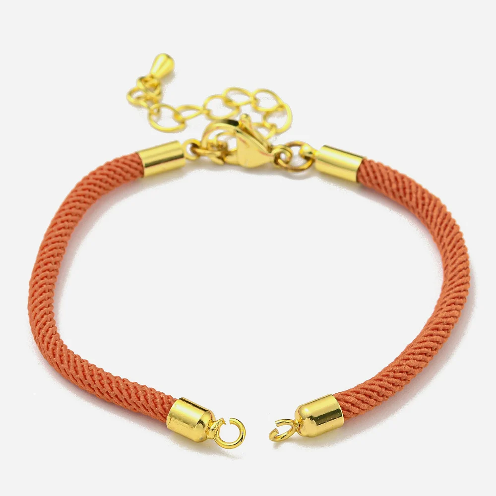 PandaHall 20-teiliges Nylon-Armband-Set, umweltfreundliche Messingbeschläge mit Karabinerverschlüssen für die Herstellung von DIY-Schmuckarmbändern – Detail 7