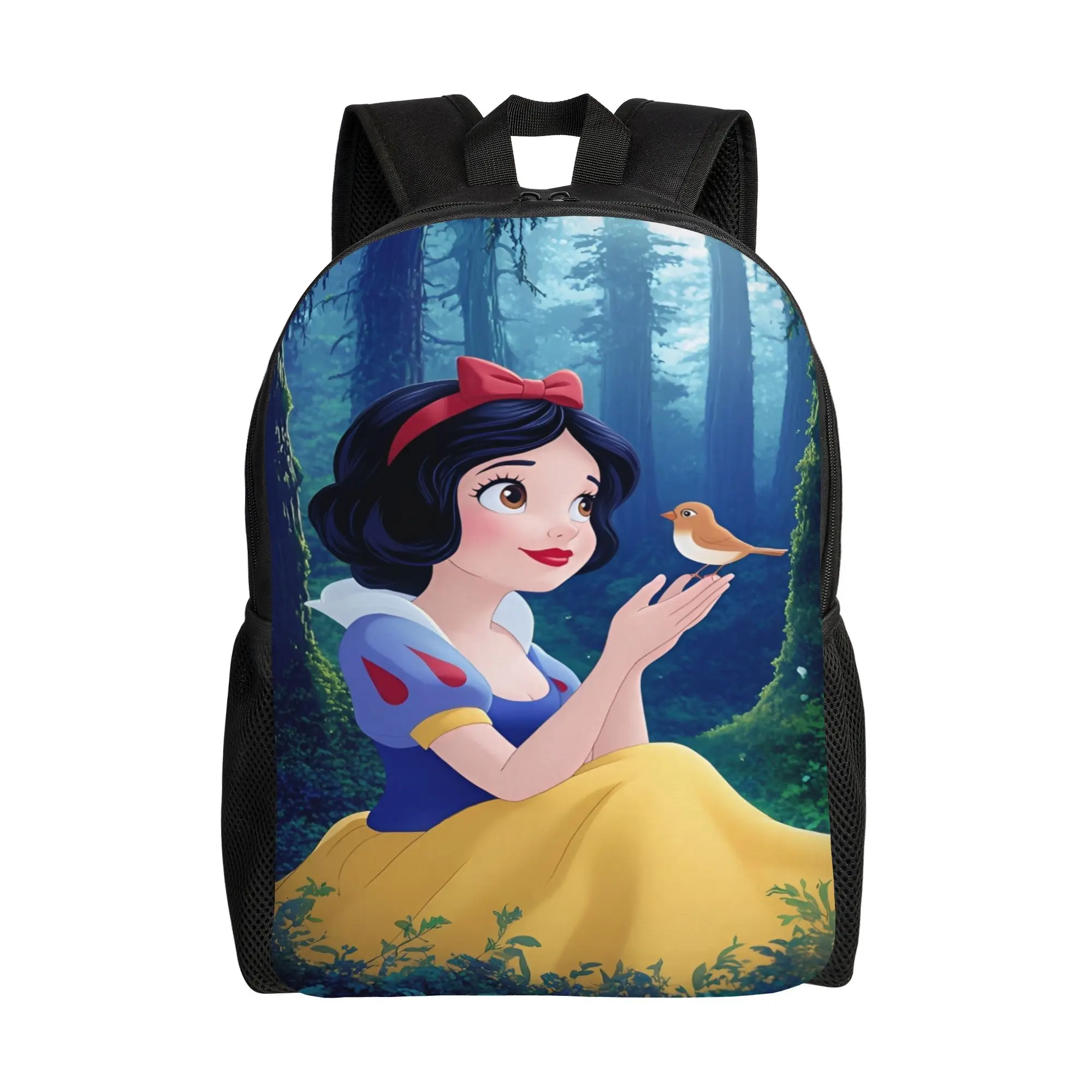 

Рюкзак с изображением Белоснежки и семи гномов, походные рюкзаки, мужские школьные сумки Kawaii, легкий рюкзак с дизайнерским оформлением