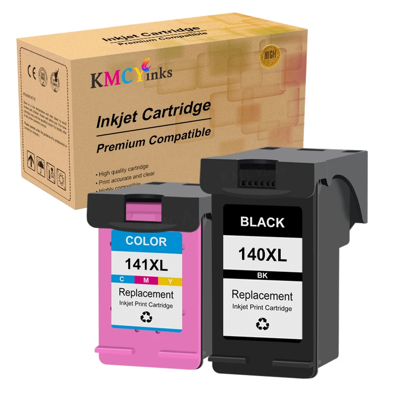 KMCYinks Ink Cartridge Compatible For HP 140 141 For HP Photosmart C5273 C5283 C5293 D5363 C4473 C4480 C4483 C4583 C4593 Printer