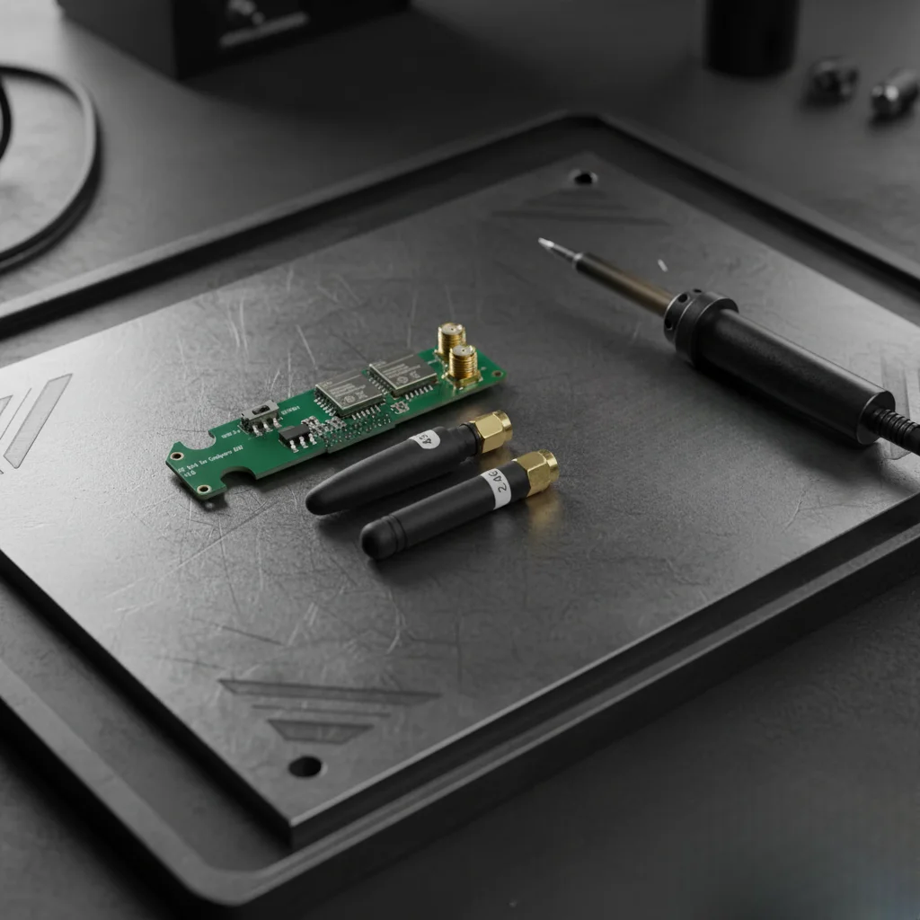 1Set CC1101 NRF24 Modul RF dengan Antena untuk M5Stack Cardputer Cc1101 Nrf24 RF Modul 2-In-1 untuk Bruce Firmware Tools Kit