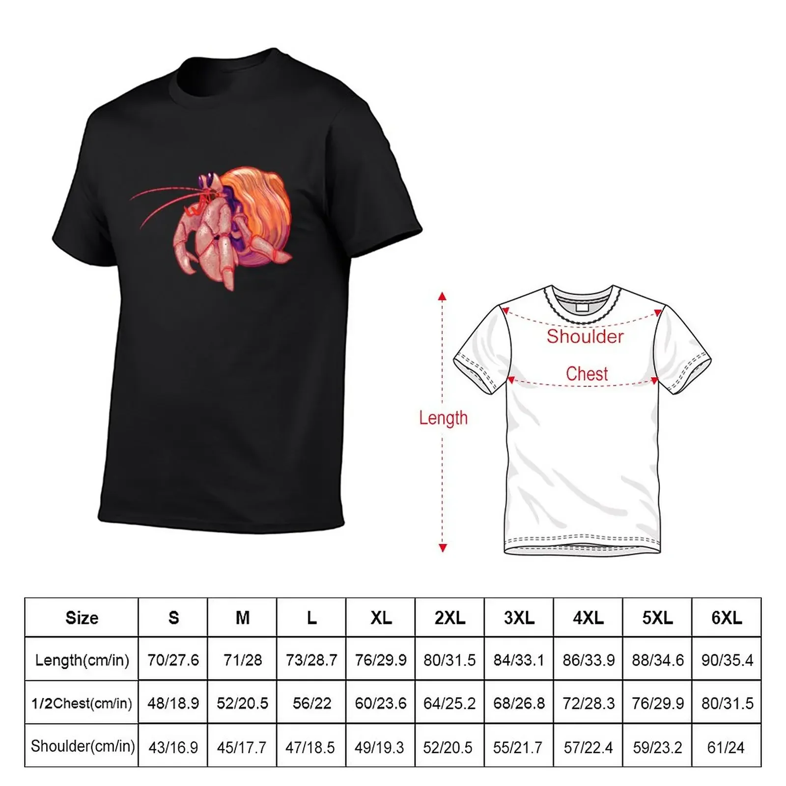 New crab hermit T-Shirt custom t shirt aesthetic clothes customizeds mens clothes