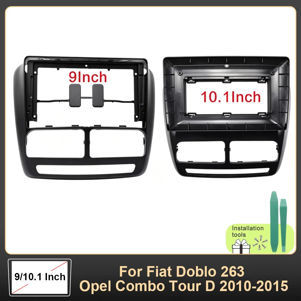 

10 Inch Car Frame Fascia Adapter for Fiat Doblo 263 / Opel Combo Tour D 2010-2015 | Android Radio Dash Fitting Panel Kit