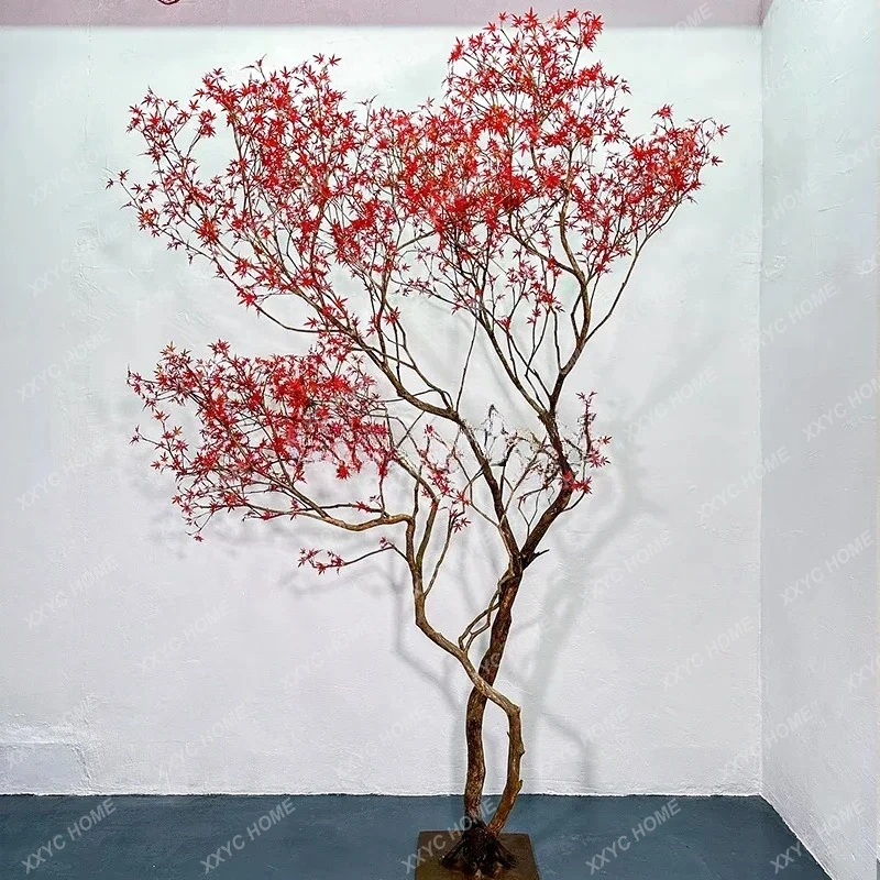 Simulated large-scale green plant landscaping decorative bionic plant