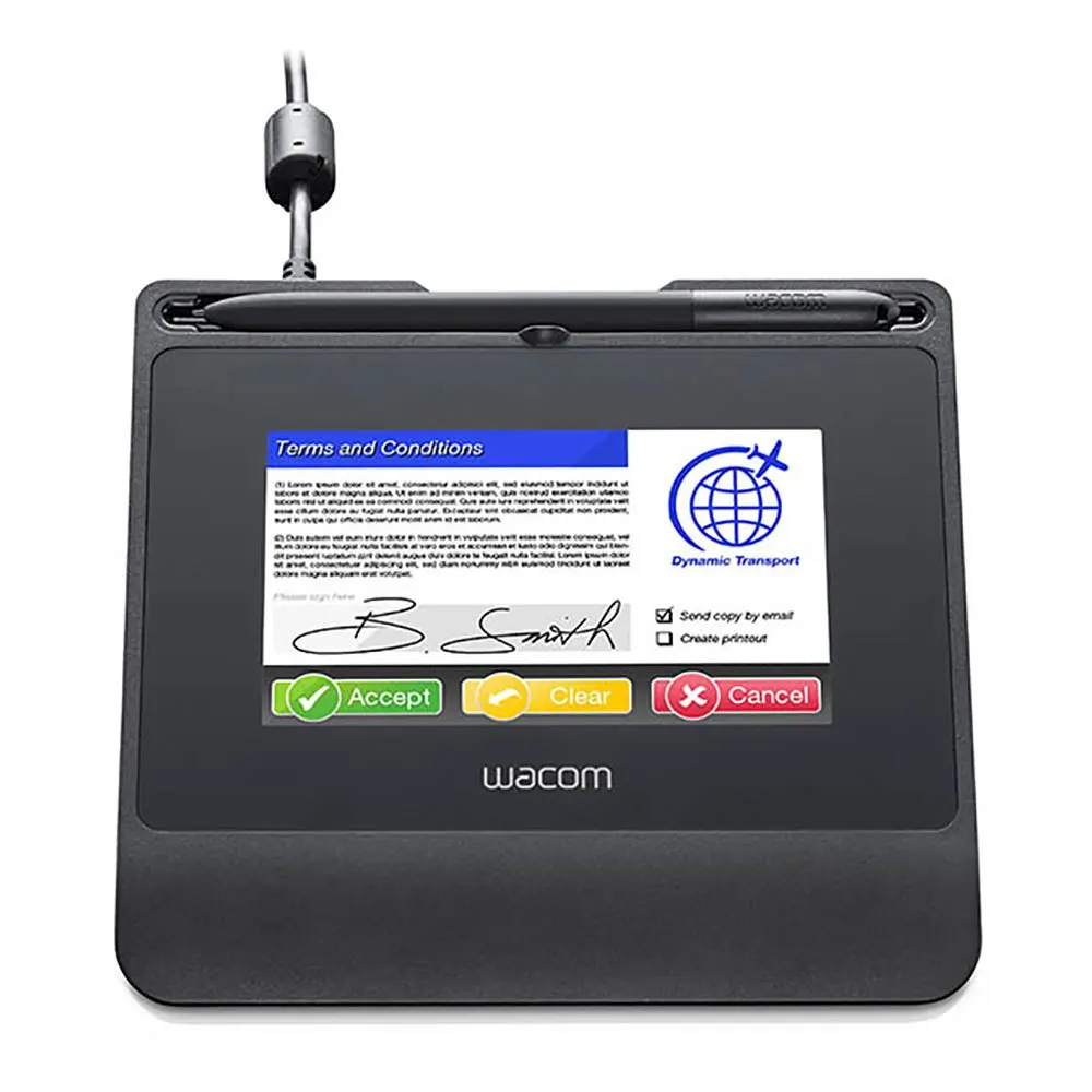 Imagem -02 - Wacom-color Display Signature Pad Stu540 Stu540 Original Novo