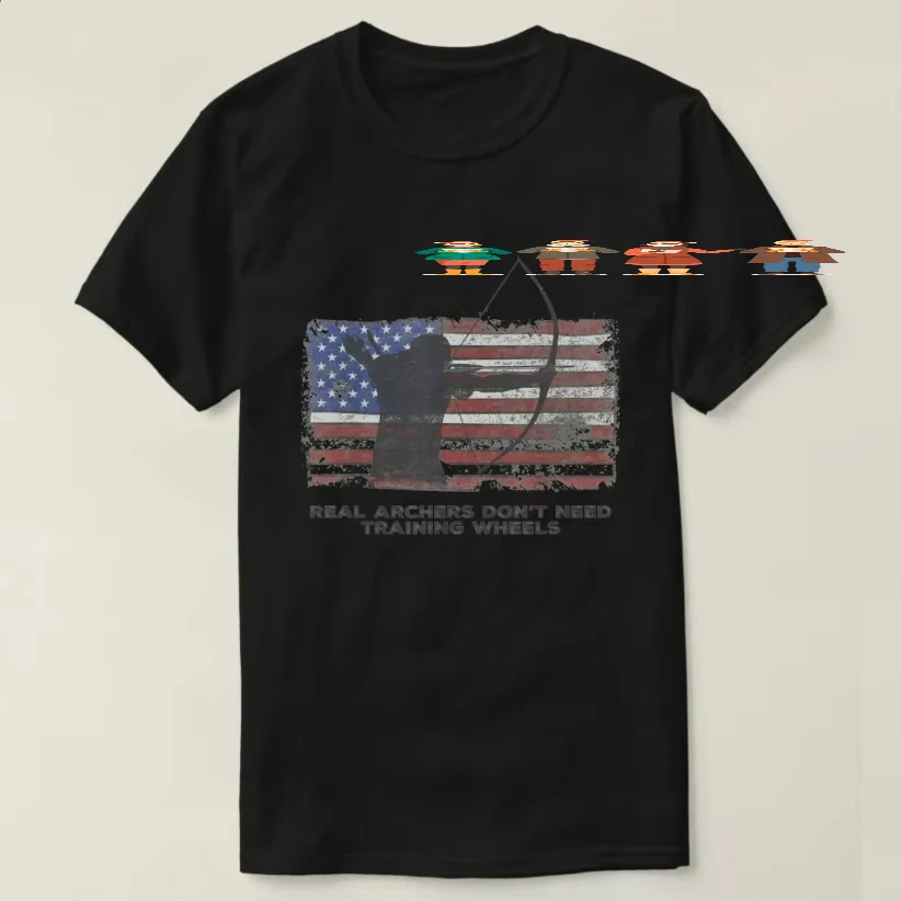 Real Archers Dont Need Training Wheels Traditional Archery T-Shirt 100% Cotton O-Neck Short Sleeve Summer Casual Mens T-shirt
