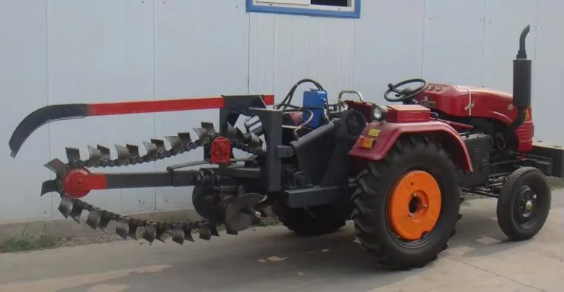 Chain Type Trenching Ditching Machine Versatile Chain Trencher 16MPa Working Pressure For Farm Irrigation And Pipeline Laying