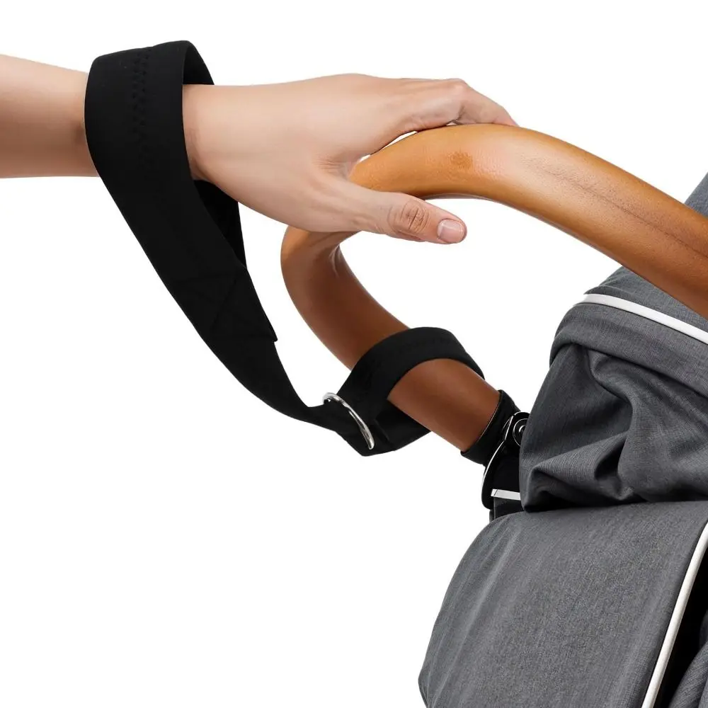 Adjustable Baby Stroller Straps Black with Soft Padded Handle Safety Wrist Strap Anti Slip Wristband for Child Safety