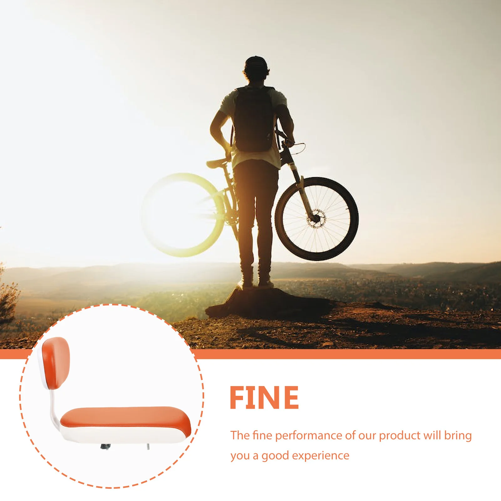 

1 Set Thickened Bike Backseat High Elasticity Cushion For Mountain Road Bicycle Rear Rack Comfortable Sponge Seat Accessory