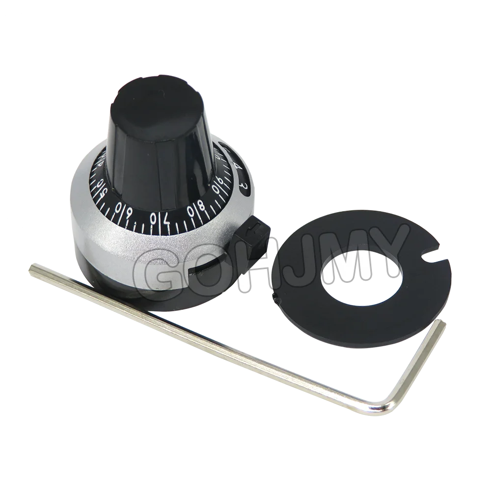 1PCS 3590S 6.35mm 4mm precision scale knob 3590S-103 potentiometer knob equipped with multi-turn potentiometer WXD3-12 WXD3-13