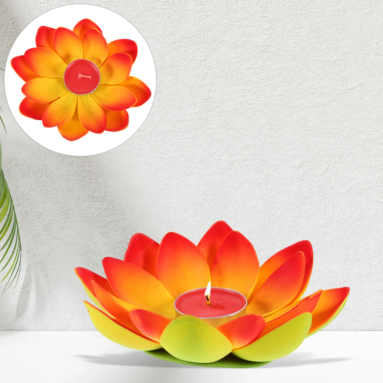 

3 Pcs Lotus Lamp Flower Lamps Birthday Votive Garden Decoration Exquisite Night Light Ornaments