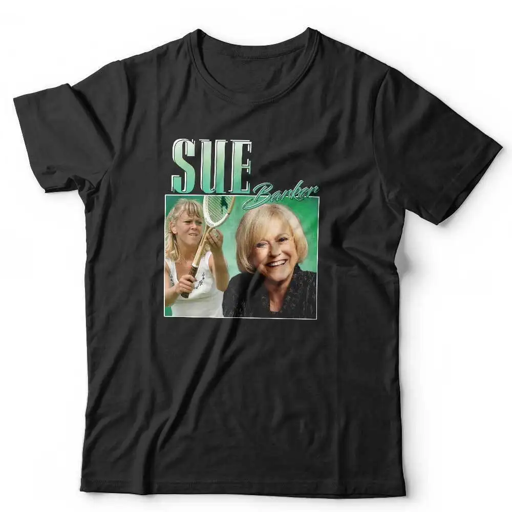 Sue Barker Appreciation Tshirt Unisex Homage Wimbledon Stag or Hen Funny Tennis