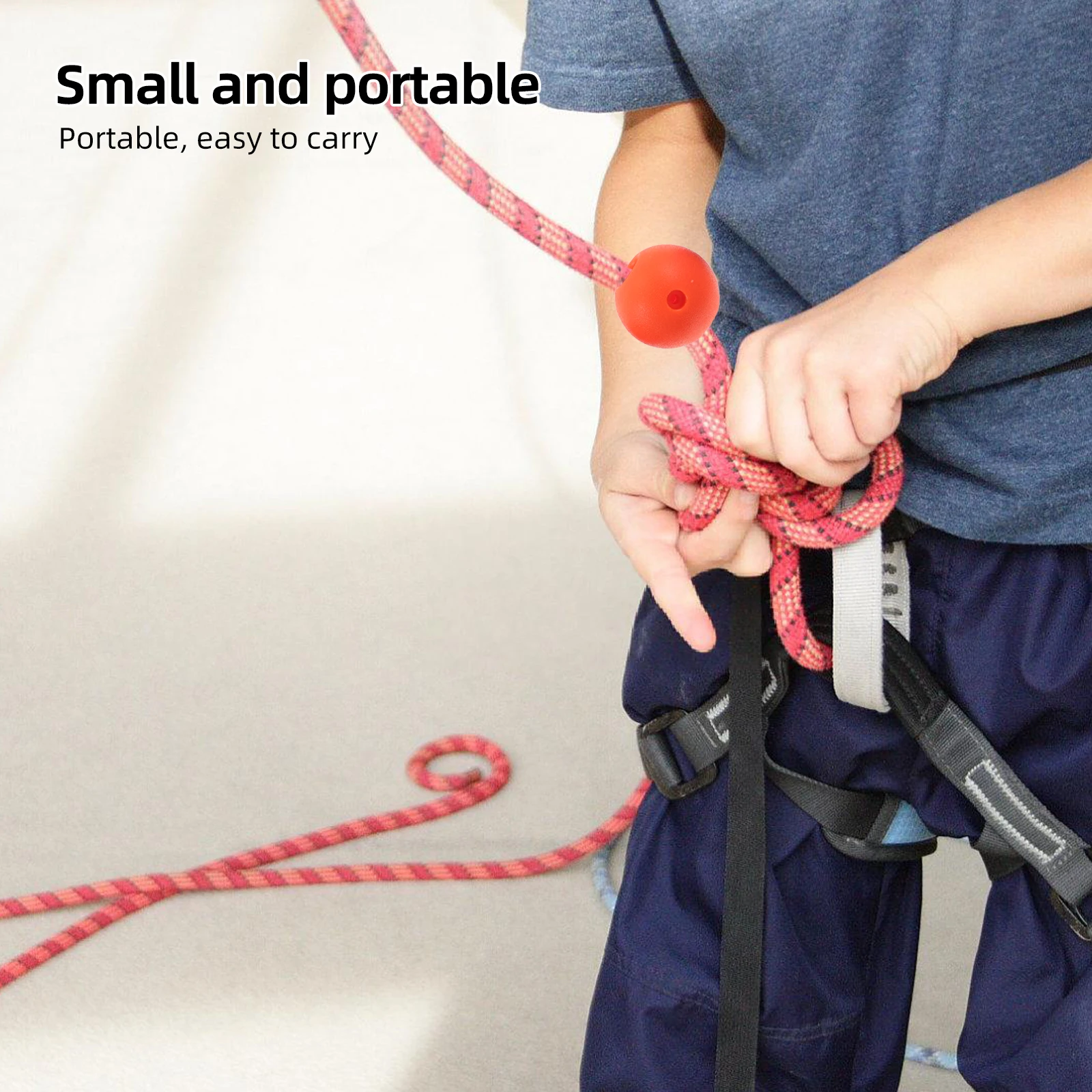 

5pcs 'S Climbing Rope Accessories Durable Plastic Hand Grip Ball Outdoor Adventure Training Beads Large