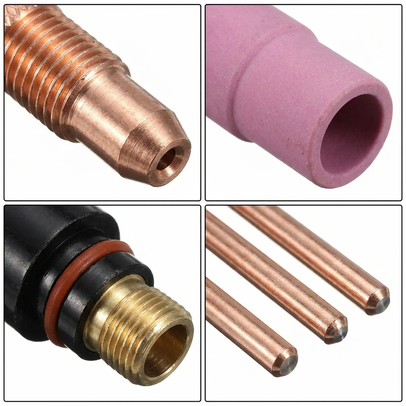Torches Collet Accessories Lanthanide 17 Pcs/Set High Quality And Practical For WP 17 18 26 for tig Torches Collet