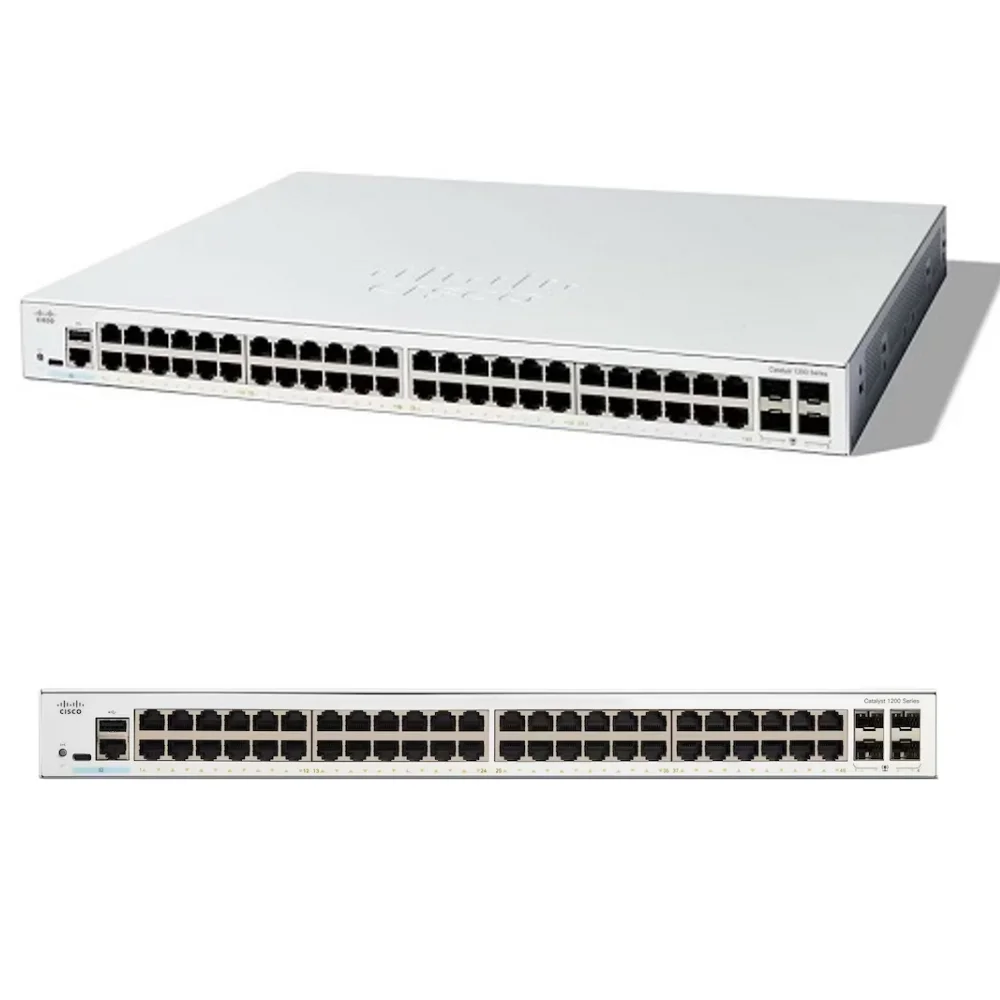 

Original New for Cisco C1200-48T-4G Rack-Mountable Network Switch 48-Port 10/100/1000 4x Gigabit SFP POE Function