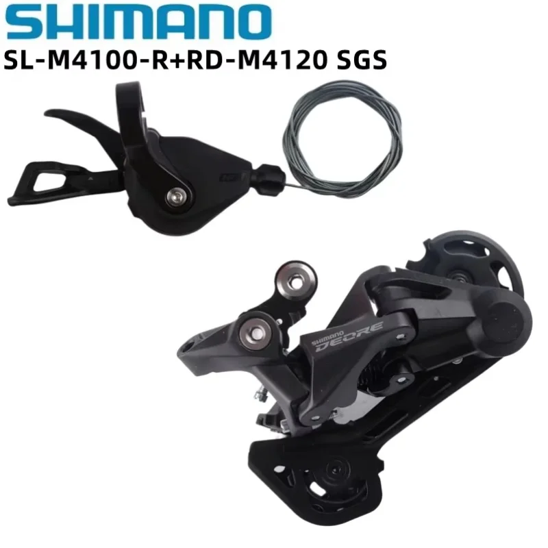 Shimano Deore M4100 Mini Groupset 2x10v/11v Dźwignia zmiany biegów RD-M4120 M5120 Przerzutka tylna z długą klatką do zestawu rowerów górskich 10s
