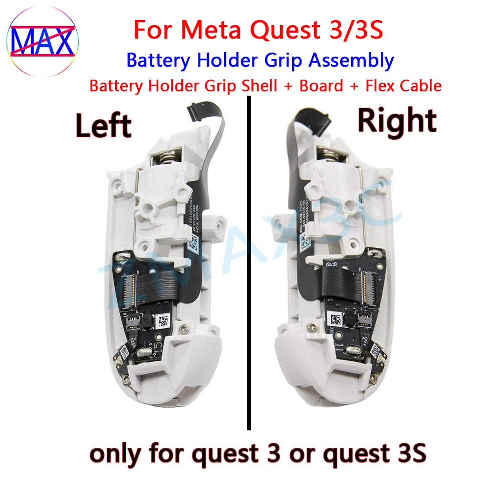 

Оригинальная ручка контроллера с гибким кабелем для Meta Quest 3, VR, держатель батареи, замена корпуса для Oculus Quest 3S