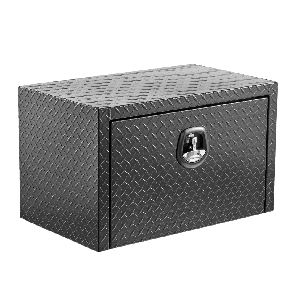

30 Inch Aluminum Underbody Truck Toolbox: Heavy Duty, Lock&Keys, Waterproof Extra Thick Diamond Thread Matte Black