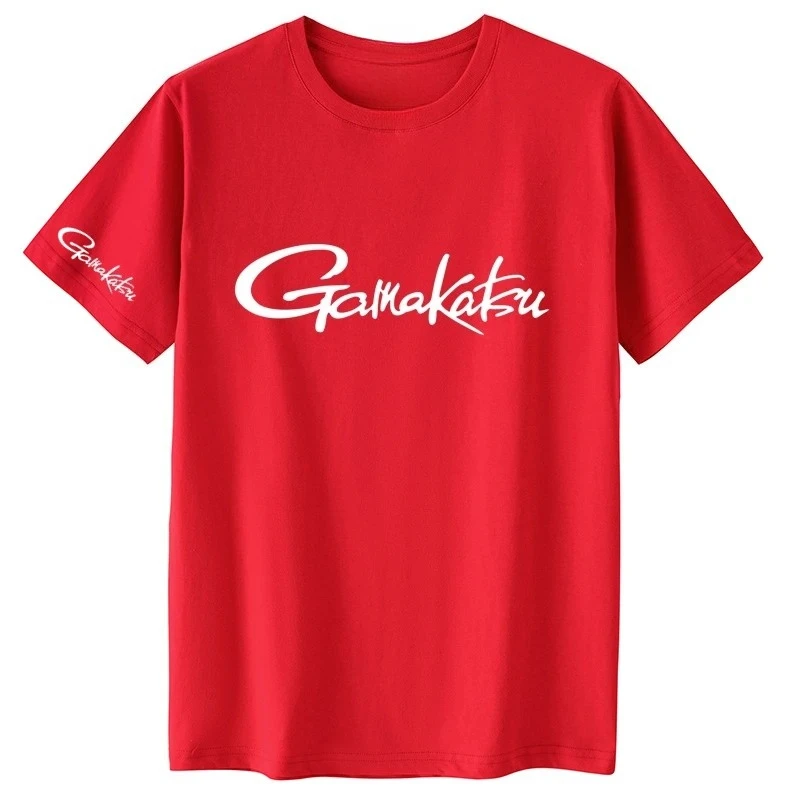 Love Fishing Gamakatsu T-Shirt Love Fish Herren- und Damen-Neuheit aus hochwertiger Baumwolle mit hochwertigem Druck, Sommer-Kurzarm-T-Shirt – Detail 5