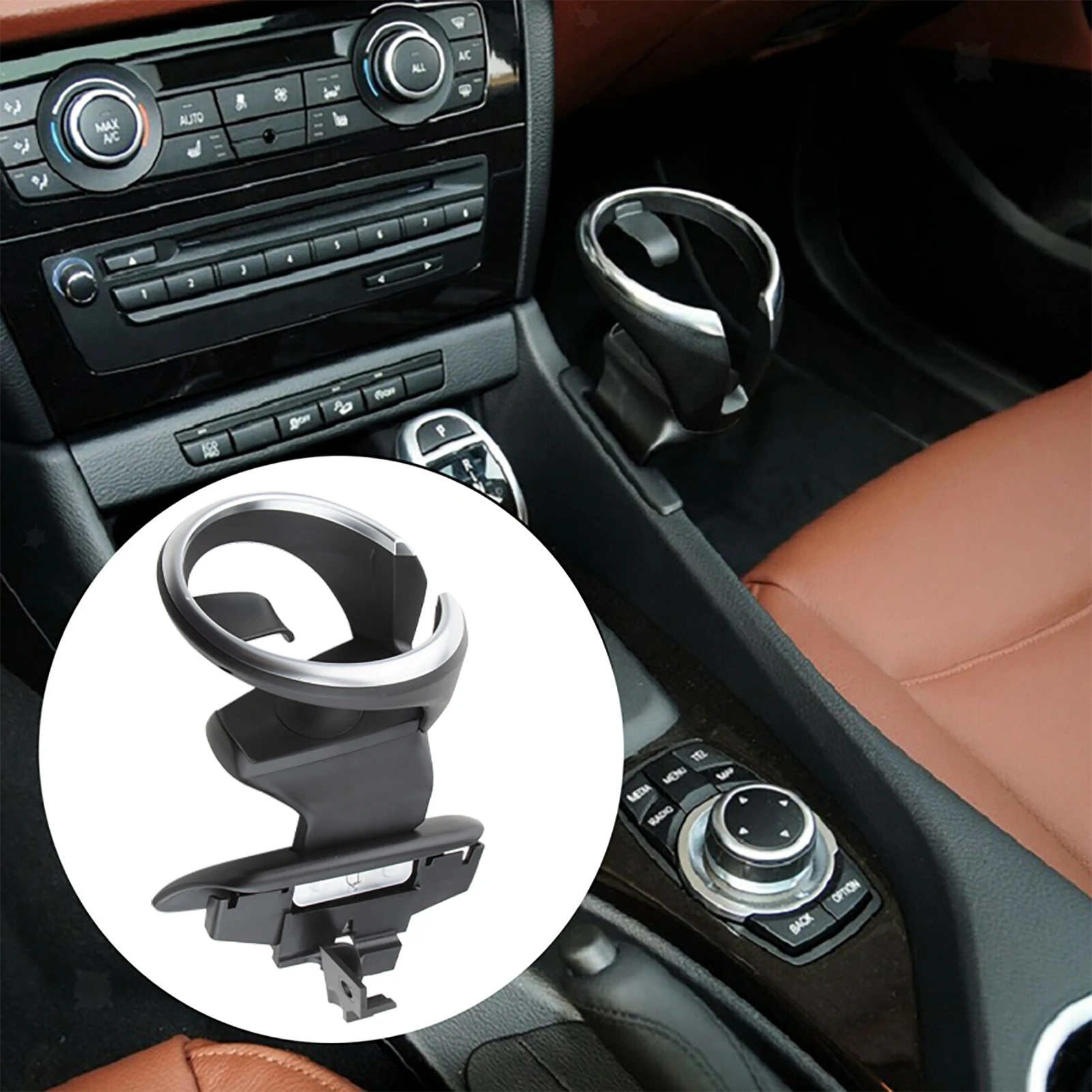 Car Accessories Front Cup Drink Holder Organizer Center Console Cup Holder For BMW 135i 128i X1 E82 E84 E88 E81 E87 511604430