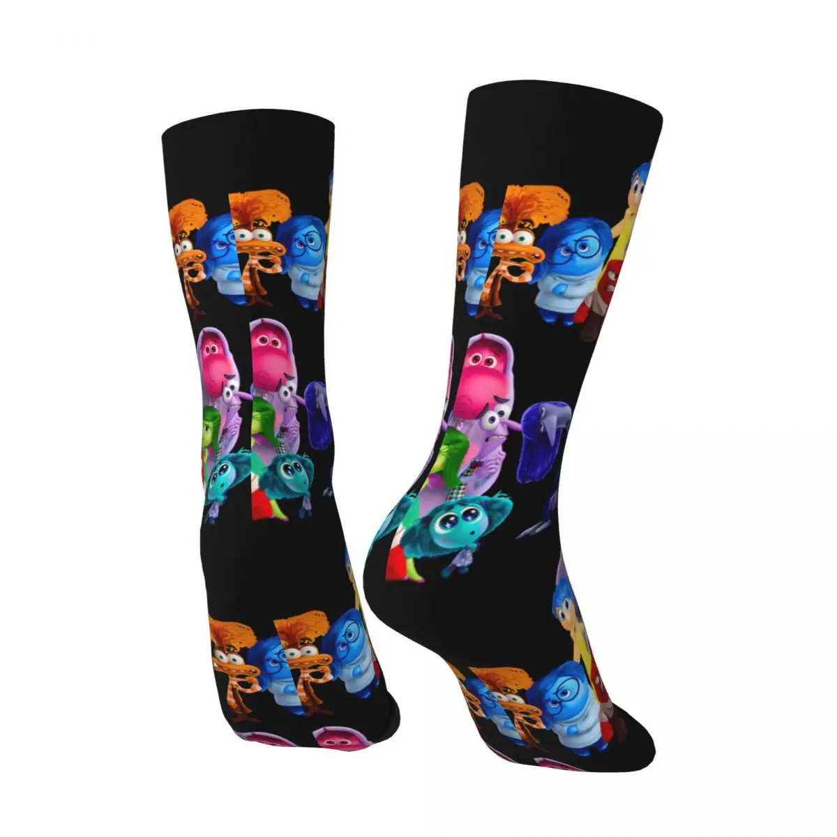 Happy Funny Men's compression Socks Inside Out Sticker Vintage Harajuku Inside out 2 Hip Hop Novelty Seamless Crew Crazy Sock