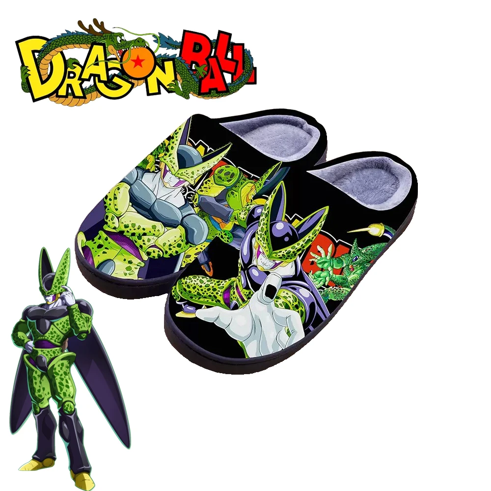 Dragon Ball Winter Warm Indoor Slippers Anime Cell Cospaly Cartoon Cute Shoes For Men Women Boy Girl Slippers Halloween Gift