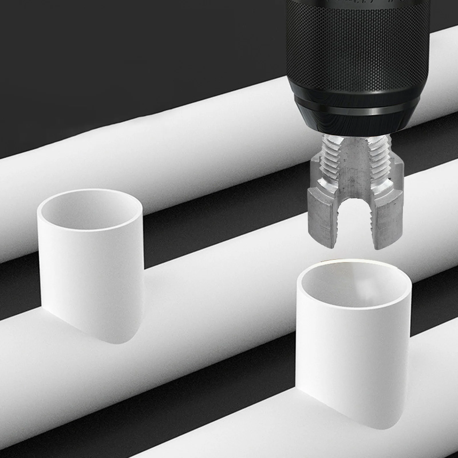 For Home DIY Projects Efficient Pipe Opener Drill Bit Set 36*39mm 1.41*1.53in Versatile Threading Tool For Plumbing Accessory