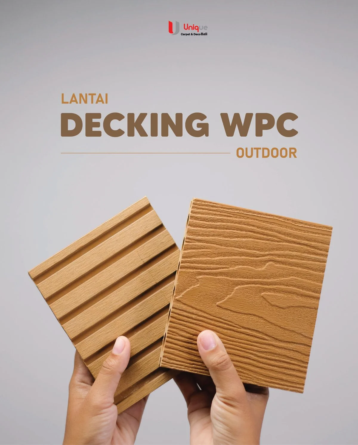 Наружная напольная панель WPC - экологически чистый водонепроницаемый композитный материал для патио, сада, балкона