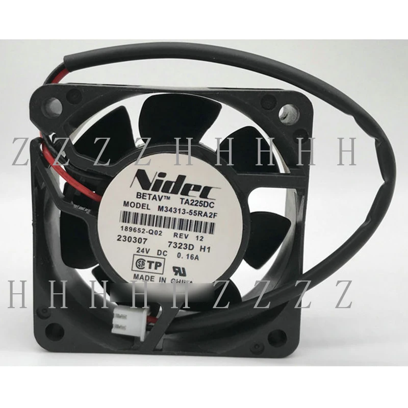 

Новый вентилятор охлаждения инвертора Nidec M34313-55RA2F DC24V 0.16A, 2-проводной, 1 шт. # QW