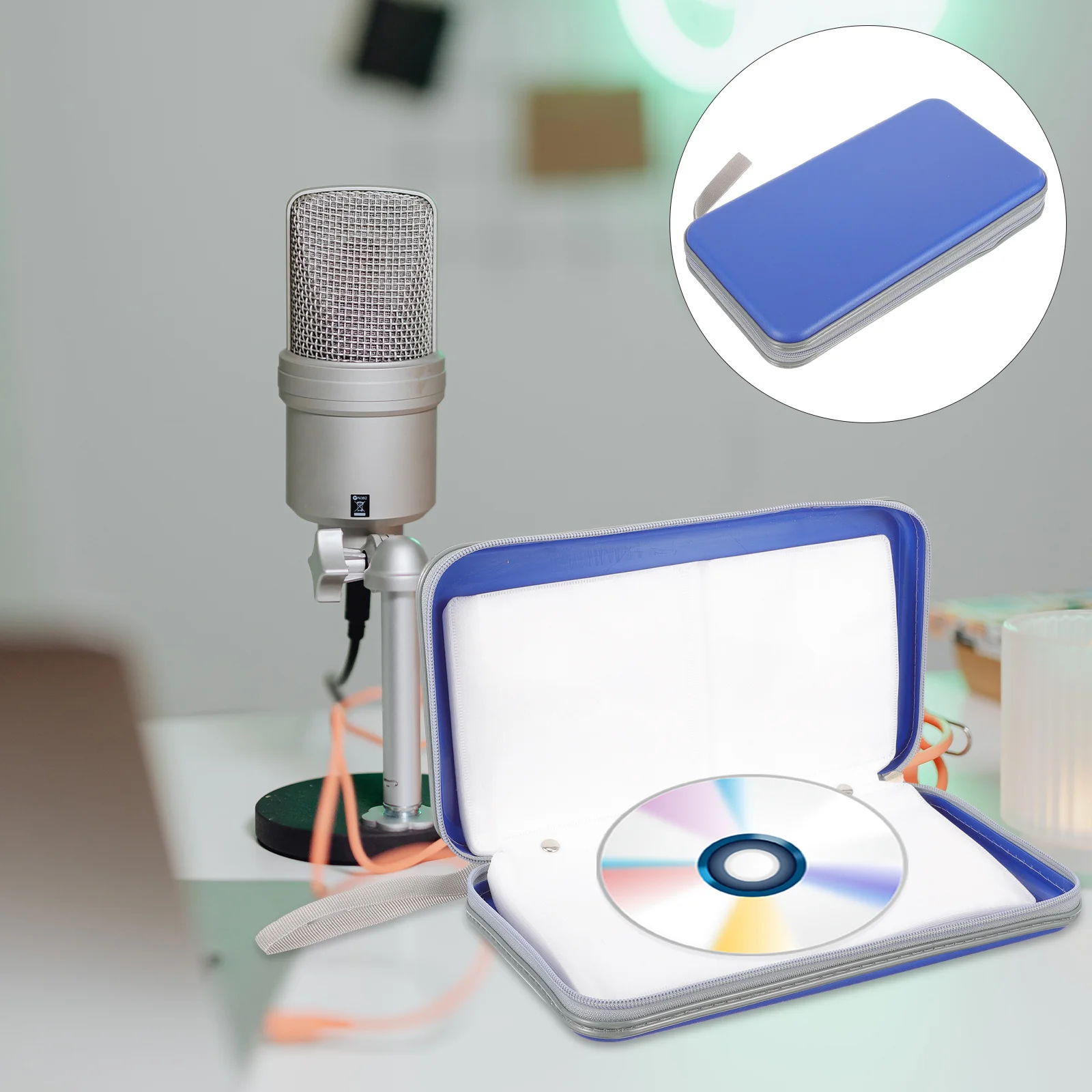 

80 Capacity Cd Box Scratch Resistant Interior Lightweight Cd Storage Holder for Dvd Travel Portable Media Pouch