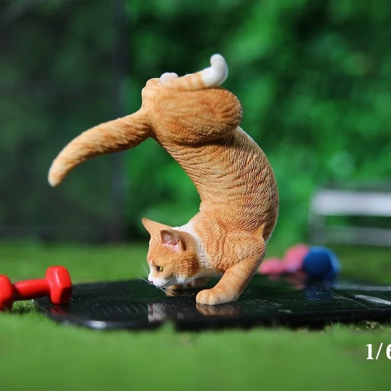 Yoga cat 2.0 model, creative cute pet peripheral gift ornament figure