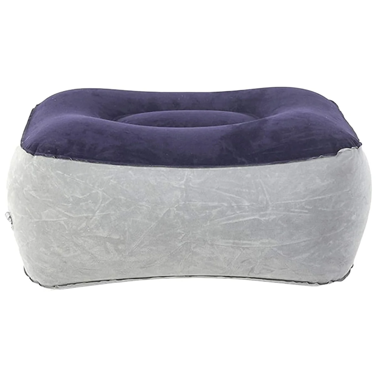 AA77 NEW  PVC Inflatable Foot Pad Pillow, Travel Flocking Pillow Relaxation Pad Outdoor Foot Massage Pad