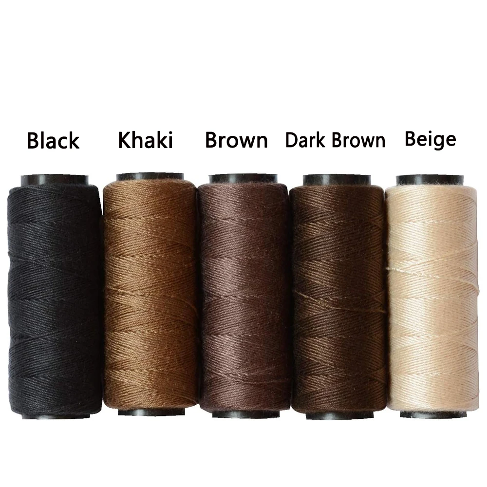 3 Rolls/5 Rolls Hair Weaving Threads With 10 pcs CLI Curved Needles Wig Making Tools Sewing Thread