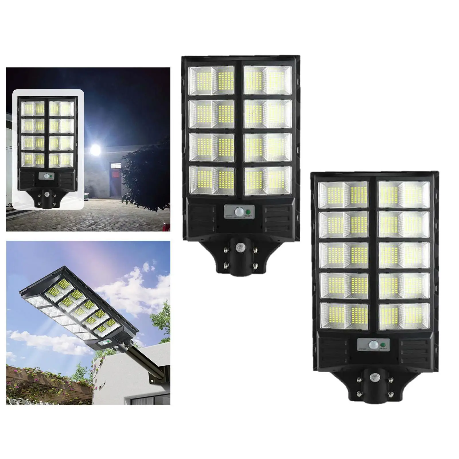 リモコン付きソーラーledランプ、夕暮れから夜明けまで点灯するソーラー駐車場ライト