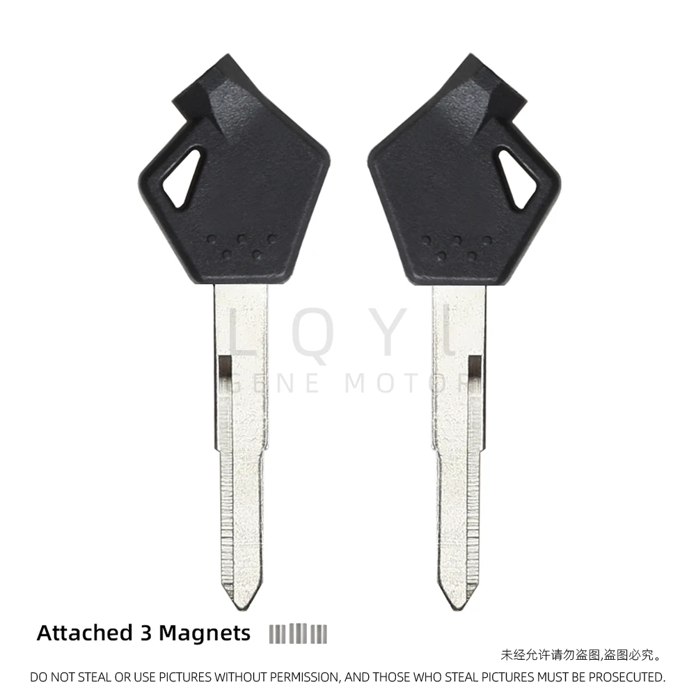 3 قطعة جديد فارغة مفتاح دراجة نارية استبدال مفاتيح غير مقطوعة لسوزوكي Qingqi UU UY 125 ليتل دولفين دراجة نارية مفتاح الجنين
